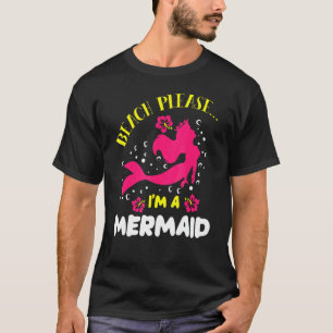 ビーチお願いイムマーメイド海魚テールシー神話 Tシャツ