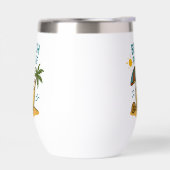 ビーチお願いステンレススチールワインタンブラー (左面)