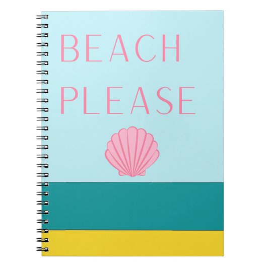 ビーチお願いミニマル ノートブック (正面)