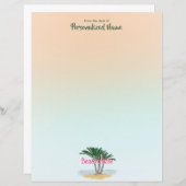 ビーチお願い無地紙シート (正面/裏面)