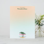 ビーチお願い無地紙シート (スタンド正面)