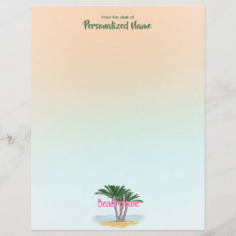 ビーチお願い無地紙シート