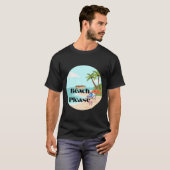 ビーチお願い - サマーバイブス Tシャツ (正面フル)