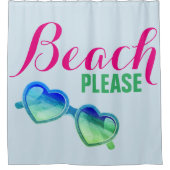 ビーチお願い シャワーカーテン (正面)