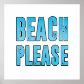 ビーチお願い ポスター (正面)