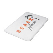 ビーチお願い。ヤシの木。バスマットモダン バスマット (アングル)