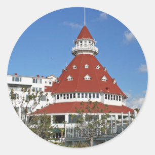 ビーチからのホテルDel Coronado ラウンドシール