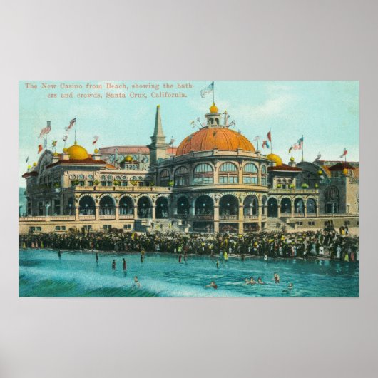 ビーチからの新しいカジノの外部ビュー ポスター (正面)