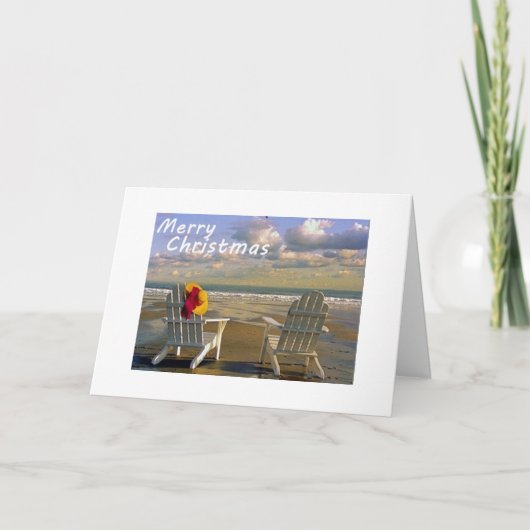 ビーチから楽しむクリスマスまで シーズンカード (正面)