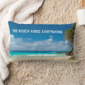ビーチが全てを直す ランバークッション (ブランケット)