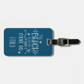 ビーチが呼び出し中Go Nameアドレスターコイズ ラゲッジタグ (正面横)