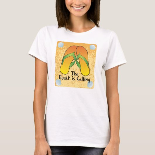 ビーチが呼んでいる Tシャツ (正面)