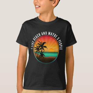 ビーチが好きでたまに3人 Tシャツ