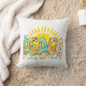 ビーチが来て行かねばならない クッション (ブランケット)