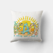 ビーチが来て行かねばならない クッション (裏面)