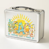 ビーチが来て行かねばならない メタルランチボックス (裏面)