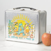 ビーチが来て行かねばならない メタルランチボックス (インサイチュ)