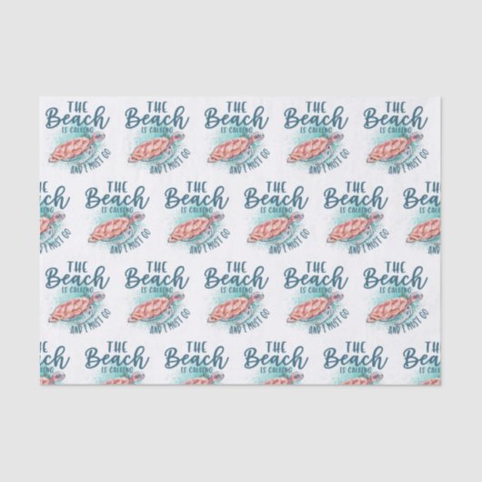 ビーチが来て行かねばならない 薄葉紙 (正面)