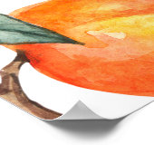 ビーチが白い水色のシームレスなパターン ポスター (角)