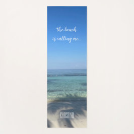 ビーチが私を呼んでいるパーソナライズされた ヨガマット