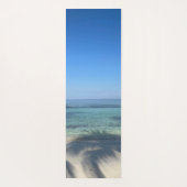 ビーチが私を呼んでいるパーソナライズされた ヨガマット (裏面)