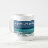 ビーチが良クラシックい コーヒーマグカップ (正面左)