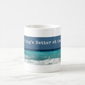 ビーチが良クラシックい コーヒーマグカップ (中央)