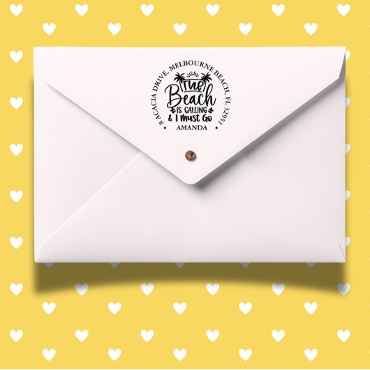 ビーチが セルフインキングスタンプ