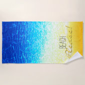 ビーチきらめく海水と砂 ビーチタオル (正面)