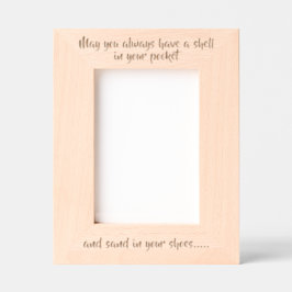 ビーチことわざ レーザー彫刻フレーム