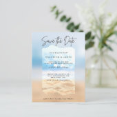 ビーチその日付を保存ビーチ問題 案内ポストカード (スタンド正面)