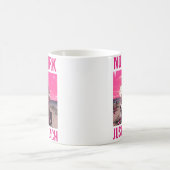 ビーチだけ、仕事ナシ コーヒーマグカップ (中央)