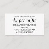 ビーチっぽくマルチカラーのおむつくじをしよう エンクロージャーカード (裏面)