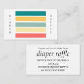 ビーチっぽくマルチカラーのおむつくじをしよう エンクロージャーカード (正面/裏面)