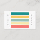 ビーチっぽくマルチカラーのおむつくじをしよう エンクロージャーカード (正面)