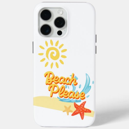ビーチでおくつろぎください Case-Mate iPhoneケース (裏面)