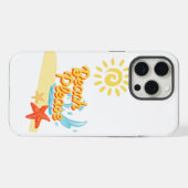 ビーチでおくつろぎください iPhoneケース (裏面横)