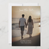 ビーチでおくるSave the Date カジュアルな結婚式のお知らせ セーブザデート (正面)