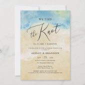 ビーチでこっそり結婚式 招待状 (正面)