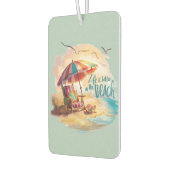 ビーチでのんびりとした生活 海岸の美しい景観 カーエアーフレッシュナー (左)