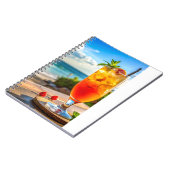 ビーチでのカクテル ノートブック (左側)