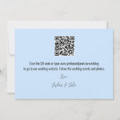 ビーチでのカップル フラット セーブ・ザ・デート カード (裏面)