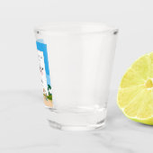 ビーチでのブライズパーティー カスタマイズ ショットグラス (右)