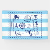 ビーチでのブライズメイドパーティーをしよう! ヴィンテージスタイル 横断幕 (横)