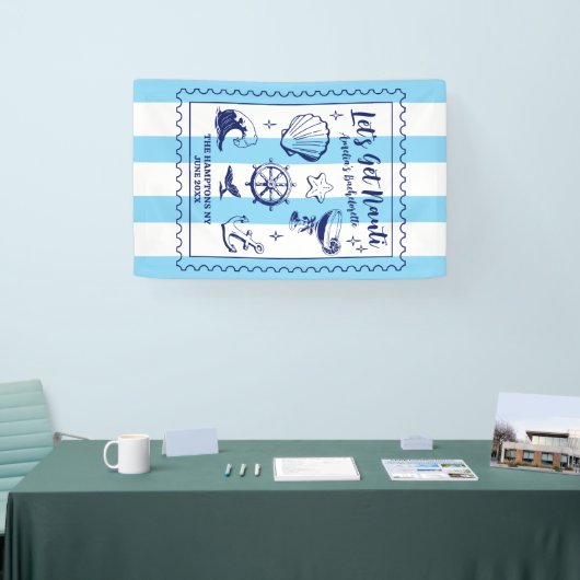 ビーチでのブライズメイドパーティーをしよう! ヴィンテージスタイル 横断幕 (トレードショー)