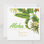 ビーチでのブライズメイドパーティー招待状 招待状 (裏面)