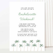 ビーチでのブライズメイドパーティー招待状 招待状