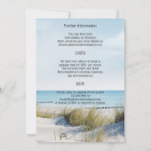 ビーチでのブライズメイドパーティー週末テンプレート招待状 招待状 (裏面)