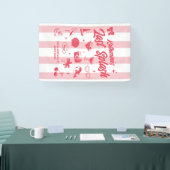 ビーチでのブライズメイドパーティー ラストスプラッシュ カスタム 横断幕 (トレードショー)