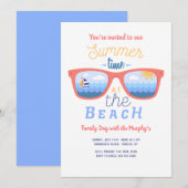 ビーチでの夏の特別な招待状 招待状 (正面/裏面)